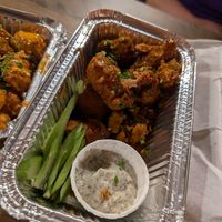 Buffalo wings, that dip is so good! at Seitan Hustle in Fleetwood