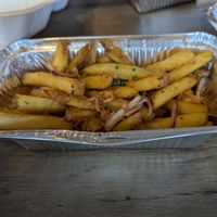 Salt and pepper fries at Seitan Hustle in Fleetwood