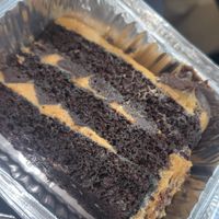 Salted caramel cake   at Seitan Hustle in Fleetwood