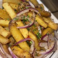 Loaded fries (salt and pepper) bangin 😍  at Seitan Hustle in Fleetwood