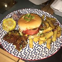 The burger was fat and juicy with lots of seitan  at Seitan Hustle in Fleetwood