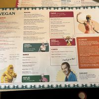 The Menu  at Lounges - Sacro Lounge in Buxton