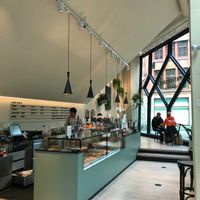 Inside at Patisserie de Bijenkorf in Amsterdam