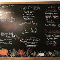 Menu one week in Oct 2021 at Banilla Bakery at Podda and Wren in Kendal