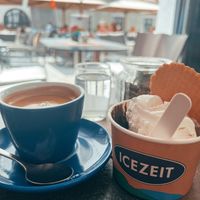 One for the most delicious chocolate vegan ice cream 🤎!!  at Icezeit in Salzburg