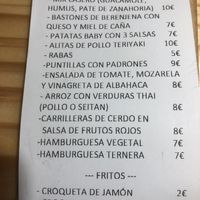 Carta   at La Inopia in Pamplona
