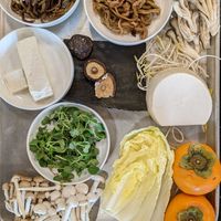 Ingredients at Korean Temple Food 한국사찰음식 in Seoul
