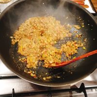 Making mushroom soybean paste at Korean Temple Food 한국사찰음식 in Seoul