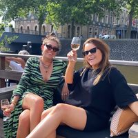 Drinks on the lounge couches at Amstelhaven in Amsterdam