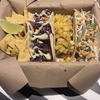 Avocat frit avec 3 garnitures différentes   at Ol' Bastard's in Lagos