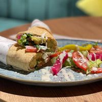 Their falafelwrap at Semsom in Groningen