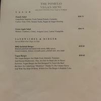 Salads and burgers for dinner (more sandwich options available on lunchtime menu) at The Pomelo in Ipoh