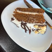 Vegan banana and cinder toffee cake   at The Coffee House in Durham