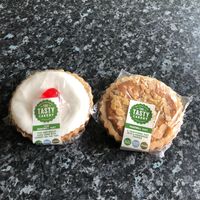 Iced & Plain Bakewell Tart at Bloomers of Bakewell in Bakewell