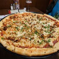 Vegan pizza at Boston Pizza in Bridgewater