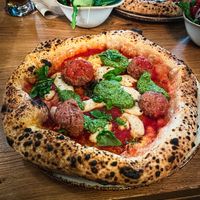 Vegan meatballs pizza (december special)  at 60 Seconds to Napoli in Leipzig