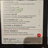 Menu January 2025 at 60 Seconds to Napoli in Leipzig