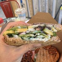 Green Goddess Veggie Sandwich  at Driftwood Deli in Munising