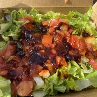 Burrito bowl, vegan no cheese or sour cream stuff. Extra everything and spicy at Amy's Drive Thru  in Corte Madera