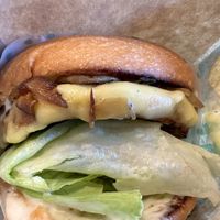 Mushroom burger   at Amy's Drive Thru  in Corte Madera