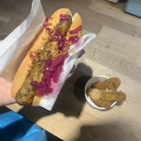 hot dog  at IKEA in Loanhead