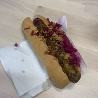 hot dog  at IKEA in Loanhead