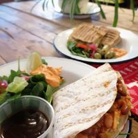 Quesadilla and toastie at Union St at Icarus and Apollo in Sheffield