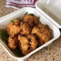 Southern Fried Cauliflower with chipotle sauce. at Elevate in St Augustine