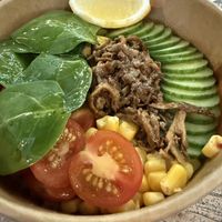 Salad with mushrooms  at DOH - Evergreen Organics in Doha