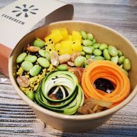 Asian Poke Bowl at DOH - Evergreen Organics in Doha