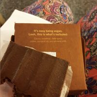 Hazelnut brownie at DOH - Evergreen Organics in Doha