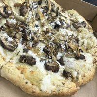 Mushroom and truffle pizza so good!  at Down 2 Earth Plant Based Cuisine in Las Vegas