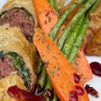 Impossible Beef Wellington was amazing  at Down 2 Earth Plant Based Cuisine in Las Vegas