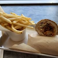 Po Boy and fries  at Down 2 Earth Plant Based Cuisine in Las Vegas