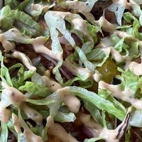 Cheeseburger pizzaa  at Down 2 Earth Plant Based Cuisine in Las Vegas