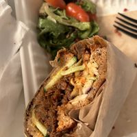 BBQ pulled mushroom sandwich   at Down 2 Earth Plant Based Cuisine in Las Vegas