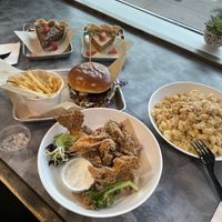 Oyster mushroom fritters 8/10  at Down 2 Earth Plant Based Cuisine in Las Vegas