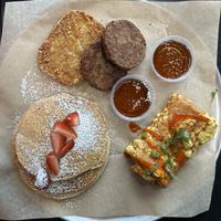 Breakfast platterr  at Down 2 Earth Plant Based Cuisine in Las Vegas