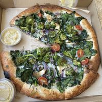 Vegetable pizzaa  at Down 2 Earth Plant Based Cuisine in Las Vegas