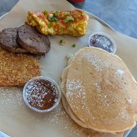 Breakfast platter at Down 2 Earth Plant Based Cuisine in Las Vegas