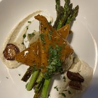 Cornmeal crusted tempeh with mashed potatoes and horseradish cream   at Sprig and Vine in New Hope