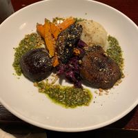 Mushroom entree perfect balance  at Sprig and Vine in New Hope