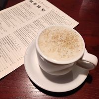 Seasonal Almond -Coconut Nog was very yummy at Sprig and Vine in New Hope