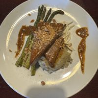 Miso maple mustard glazed tempeh   at Sprig and Vine in New Hope