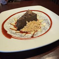Autumn chocolate mousse cake, one of the best desserts ever   at Sprig and Vine in New Hope