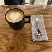 Oat flat white. Cloth napkin is a nice touch  at Kokako in Auckland