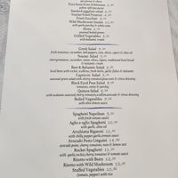 Vegan menu at Naxian Capriccio in Naxos