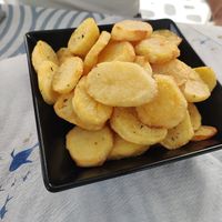 Naxian fried potatoes / chips at Naxian Capriccio in Naxos