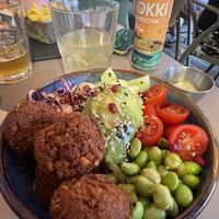 Poke bowl with falafel  at Bistrot Steak House in Saint-remy-de-provence