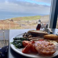 The vegan full English   at Count House Café in Pendeen